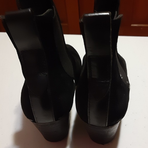 Rag & Bone New York Black Suede Chelsea Ankle Boots - Picture 3 of 6